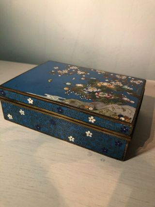 Stunning Old Japanese Cloisonné Box