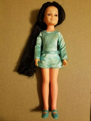 Ideal Toy Corp.  Crissy Growing Black Hair 18 " Vinyl Doll Vintage 1970,  Rare
