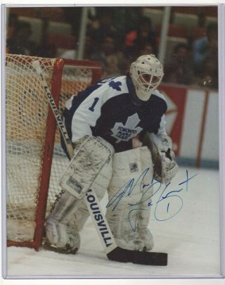 Mark Laforest Signed Vintage Toronto Maple Leafs Goalie 8x10 Photo Autograph
