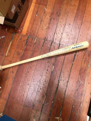 Ted Williams and Bill Terry “Last.  400 Hitters” Signed Commemorative Bat PSA 3