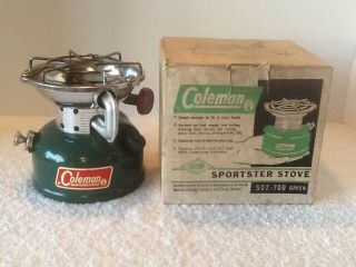 Vintage Coleman 502 Sportster Stove Single Burner Dated (12/64)