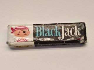 1960s Black Jack Adams Pirate Boy Girl - Vintage Candy Packaging Warner Lambert