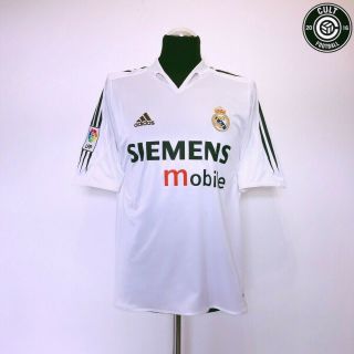 Real Madrid Vintage Adidas Home Football Shirt 2004/05 (m) Ronaldo Zidane Raul