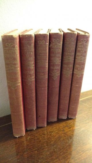 Little Masterpieces Of American Wit & Humor By Thomas Mason 6 Vols.  1903 1st/1st