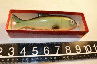 Old Early Lulu Motorized Minnow Lure Bait In The Box Very Cool 1950 