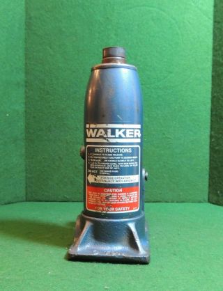 Vintage Walker 3 Ton Hydraulic Bottle Jack