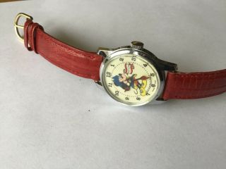 Vintage Swiss Bradley Watch Mickey Mouse 4th Of July Commemorative Running