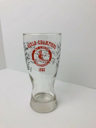 1982 World Champions St.  Louis Cardinals Drinking Glass,