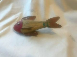Vintage Hember Steele Minnesota Folk Art Fish Decoy 3