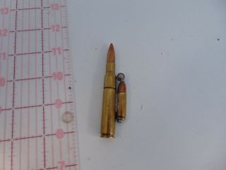 Vintage Trench Art Lighter,  Made From Two Small Caliber Bullet