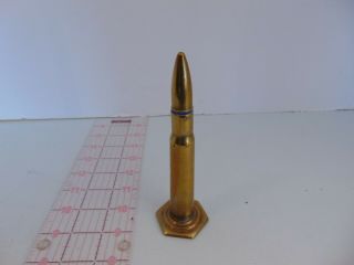 Vintage Trench Art Lighter,  Made From Large Caliber Bullet