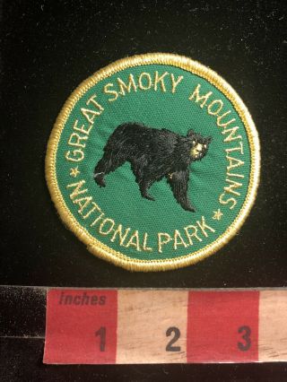 Vtg Vers.  1 Great Smoky Mountains National Park Tennessee Patch Black Bear 86n4