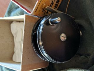 Vintage Fly Reel for Bamboo Fly rod,  Thompson 100,  early 1950s model,  San Fran 2