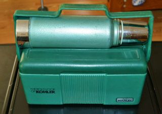 Rare Kohler.  Vintage Aladdin Stanley Thermos Green Lunchbox Cooler Combo