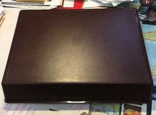 Tupperware Vintage Brown Travel Lap Desk Organizer Storage Tray 12 X 9.  5 X 2.  5