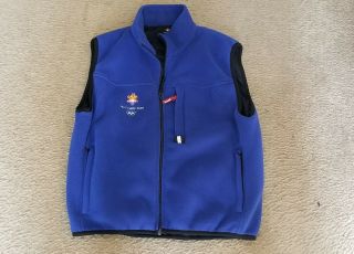 Mens Marker Salt Lake City Utah 2002 Winter Olympics Vest.  Sz:medium
