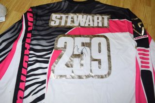 James Bubba Stewart Signed 259 Fox Jersey Pink Medium