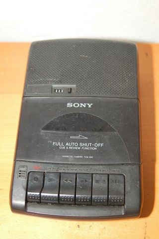 Vintage Sony Tcm - 929 Cassette Recorder Portable Desk Music Tape Player