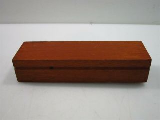 Vintage Wooden Microscope Eyepiece Holder with 4X Eyepiece and Eyepiece Case 2