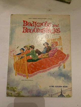 1972 Walt Disney Productions Bedknobs And Broomsticks Big Golden Book