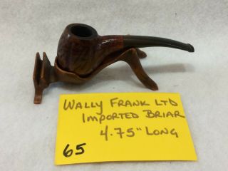 Wally Frank Ltd Vtg Estate Tobacco Smoking Pipe Imported Briar Unique Design