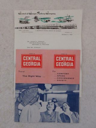Central Of Georgia Railway Company Timetable Ephemera 1956