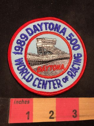 Vtg 1989 Daytona 500 World Center Of Racing Car Race Patch 80nt