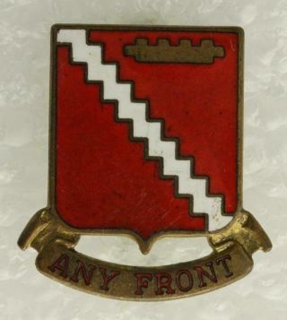 Vintage Us Military Dui Pin 594th Field Artillery Battalion Any Front Ns Meyer