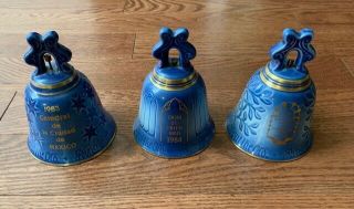 Vintage B & G Copenhagen Porcelain Year Bells 1983 1984 1985