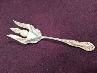 Ehh Smith/national Plate Holly Silverplate Serving Fork 8 3/4 "