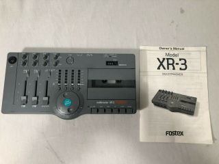 Vintage Fostex Xr - 3 Four Track Cassette Recorder W/ Mic Parts
