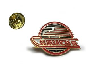 Vancouver Canucks Lapel Pin.  Enamel Badge.  Vintage 1994 Flying Skate.  Nhl Hockey