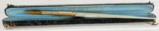 Antique Leroy W.  Fairchild No.  5 Gold Nib Dip Pen Mother Of Pearl Handle Case