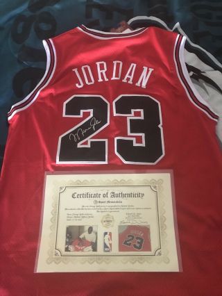 Michael Jordan Chicago Bulls Signed Autographed Jersey Usa