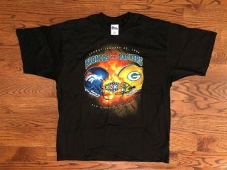 Denver Broncos Bowl Xxxii San Diego Black Vtg Pro Player T - Shirt Men 