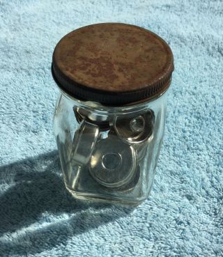Vintage Coleman Lantern Stove Parts Jar Advertising Collectible Display 3