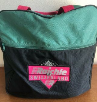 Vintage Raichle Rr Ski Boots Bag Over & Under Sports Bag Switzerland 80 