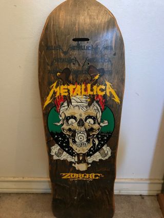 Zorlac Mega Metallica 1989 Awesome Skateboard Deck