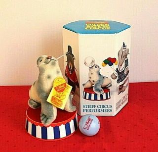 Steiff Golden Age Of The Circus Seal With Ball On Stand Ltd.  Ed.  1632/5000
