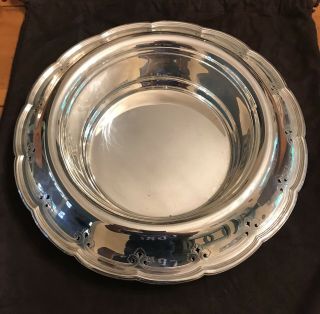 Tiffany & Co.  Sterling Silver Bowl 665 Grams With Bag 1916 - 1917