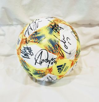 2019 Usa Womens Team Signed Soccer Ball Proof World Cup France Morgan Pugh,  22