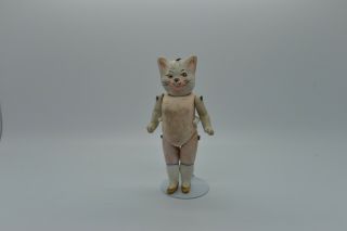 Antique German Porcelain Bisque Doll With Animal Head From Limbach 1920