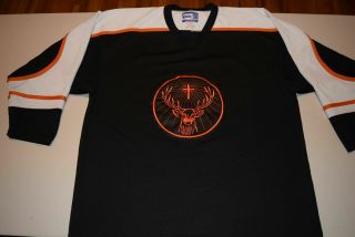 Vtg 90s Jagermeister Ice Hockey Jersey Made In Canada 94 Kobe Brand Men 