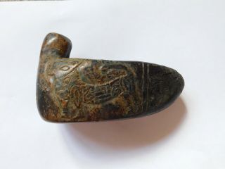 Ancient Greek Stone Carved Oil Lamp Mythical Creatures