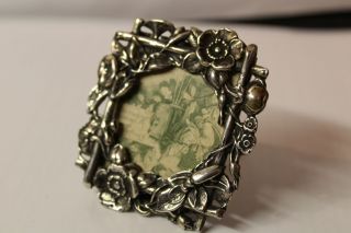 Very Rare Antique Imperial Russian Silver 84 Frame Faberge Design