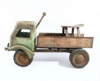 Vintage Ride Em Dump Truck Keystone Antique Metal Toy Truck 25 "