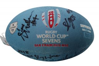 2018 Zealand Black Ferns Rwc World Cup Sevens Team Signed Rugby Ball Proof