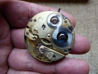 Rare I.  W.  C.  Antique Gents Pocket Watch Movement