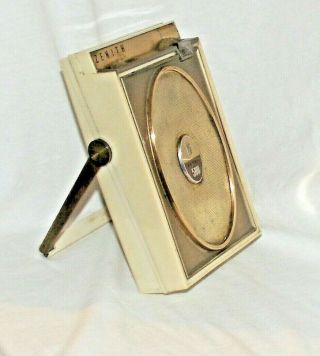 Vintage 1961 Zenith Royal 500 H White Transistor Radio - Unique 1st Version
