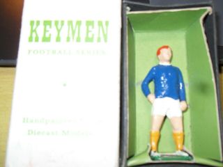 Alan Ball Everton Vintage Keymen Diecast Football Figure In Keymen Box